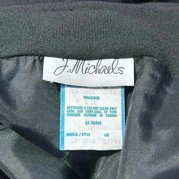 Vintage J  Michaels Black Maxi Skirt - Picture 7 of 14